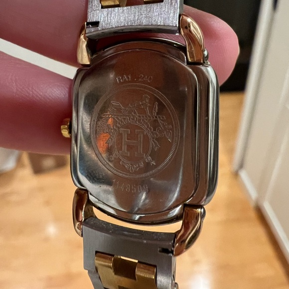 18k gold plated Hermès Rallye Watch - Picture 6 of 7